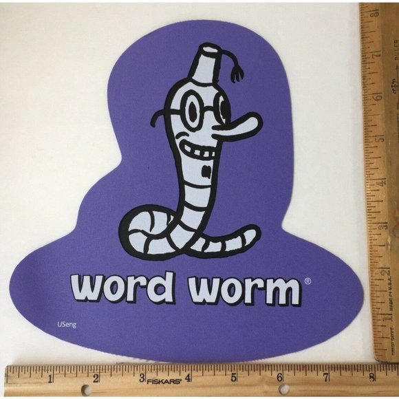 Cranium Hullabaloo Childrens Game Word Worm Purple Foot Mat Floor Pad 2004 - Picture 3 of 3